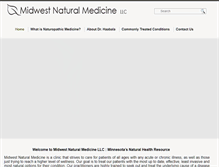 Tablet Screenshot of midwestnaturalmed.com